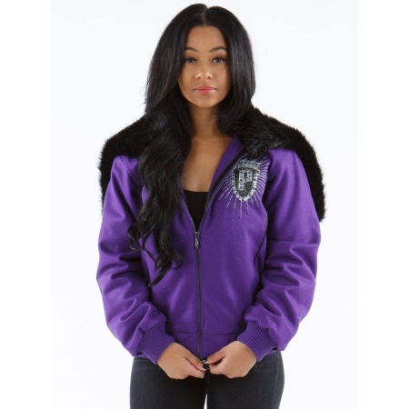 Pelle Pelle Purple Women Wool Jacket