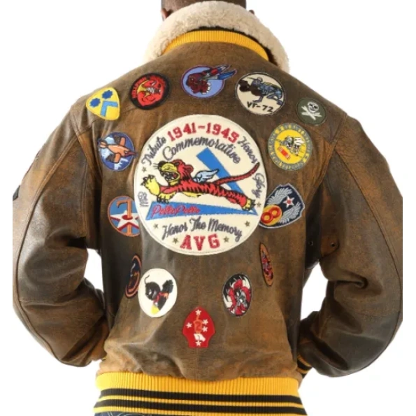 Pelle Pelle Men Fur Collar Leather Jacket | Patched Jacket view 2