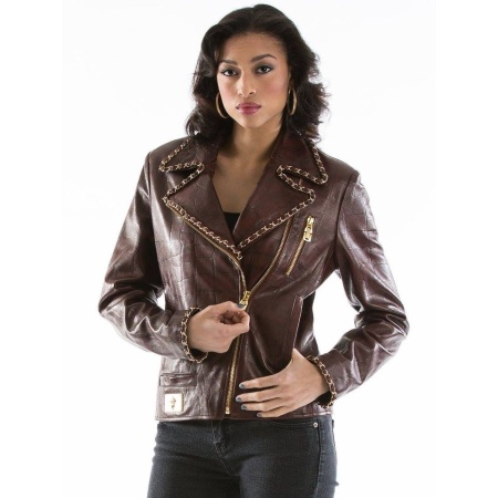 Pelle Pelle Brown Women Leather Jacket