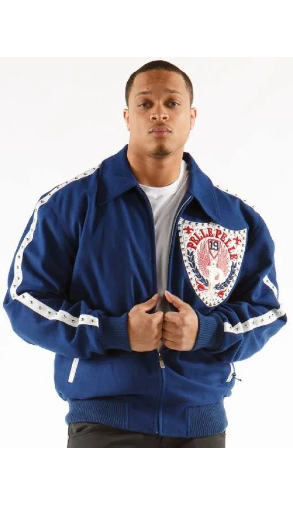 Pelle Pelle Blue Band Of Brothers MB Jacket | Wool Jacket