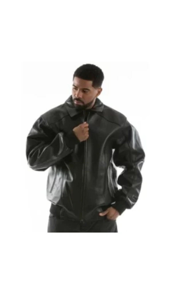 PELLE PELLE BLACK BOMBER JACKET WONDERFUL