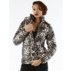Pelle Pelle Black and White Women Polyester Jacket