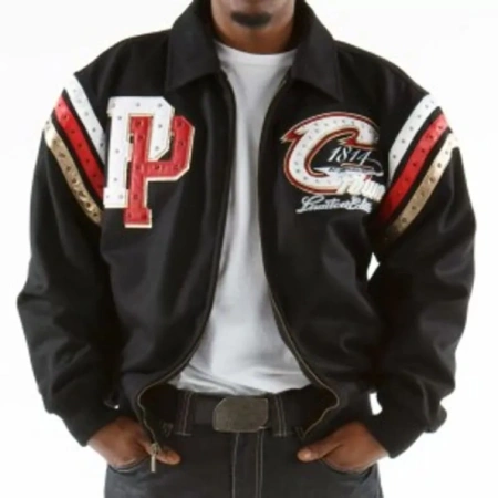 PELLE PELLE CHI TOWN BLACK WOOL JACKET