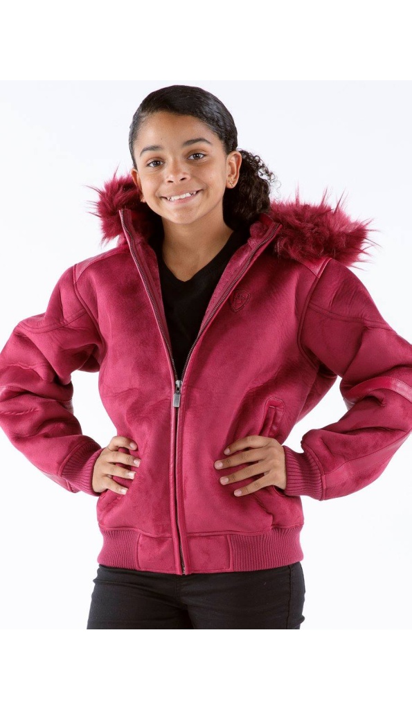 Pelle Pelle Kids Pink Hooded Wool Jacket