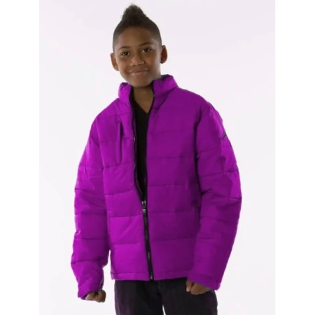PELLE PELLE PUFFER PURPLE LEATHER JACKET