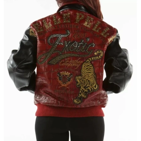 PELLE PELLE EXOTIC LEATHER RED JACKET