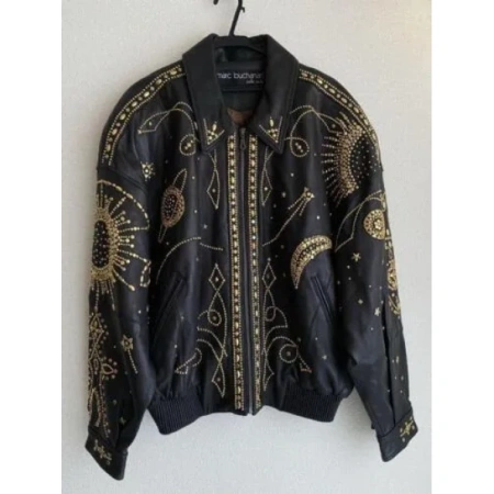 STUDS BLOUSON LEATHER JACKET