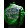 PELLE PELLE CHITOWN GREEN LEATHER JACKET
