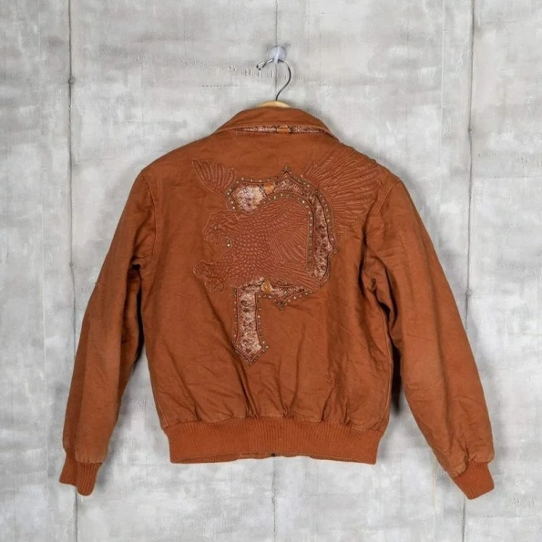 PELLE PELLE BOMBER MB BROWN WOOL JACKET