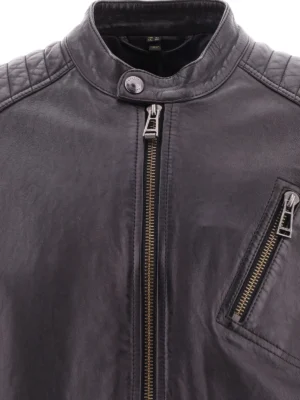 Belstaff Racer Zipped Leather Jacket