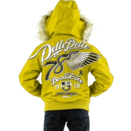 PELLE PELLE KIDS BORN FREE YELLOW JACKET