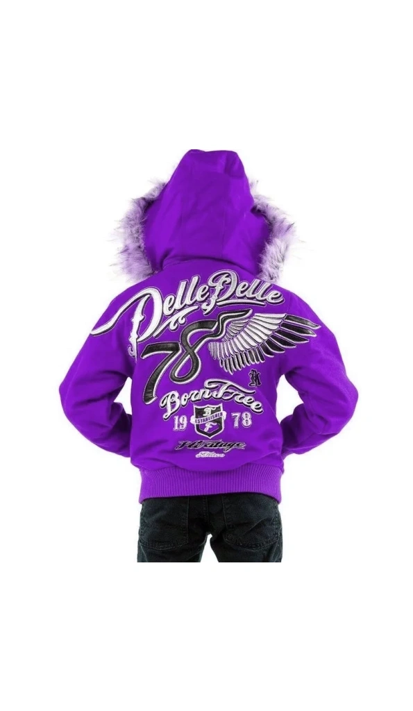 PELLE PELLE KIDS BORN FREE PURPLE JACKET