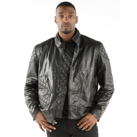 Pelle Pelle Black Biker Leather Jacket