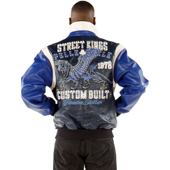 Pelle Pelle Street King1978 Blue Leather Jacket
