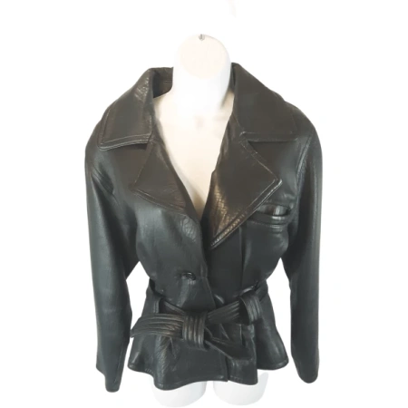 PELLE PELLE CINCHED WAIST LEATHER JACKET
