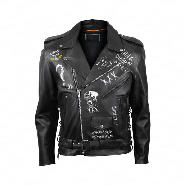 XXXtention Pelle Pelle Black Leather Jacket