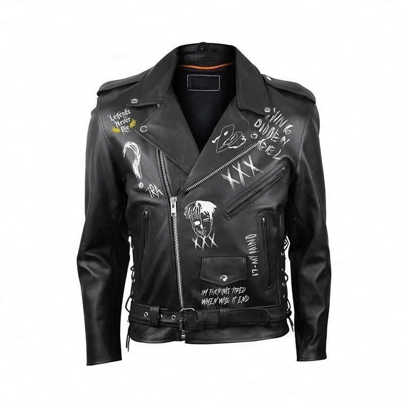XXXtention Pelle Pelle Black Leather Jacket
