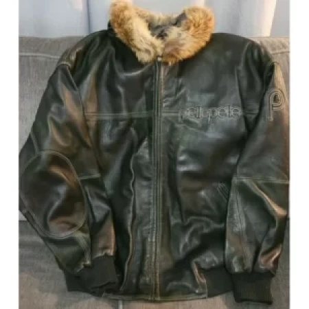 PELLE PELLE GOLDEN HOODED FUR JACKET