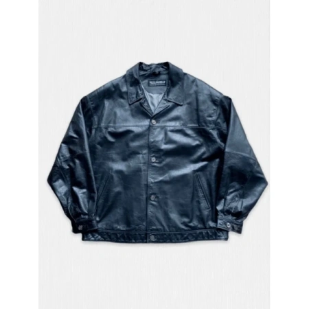 PELLE PELLE VINTAGE BLUE LEATHER JACKET