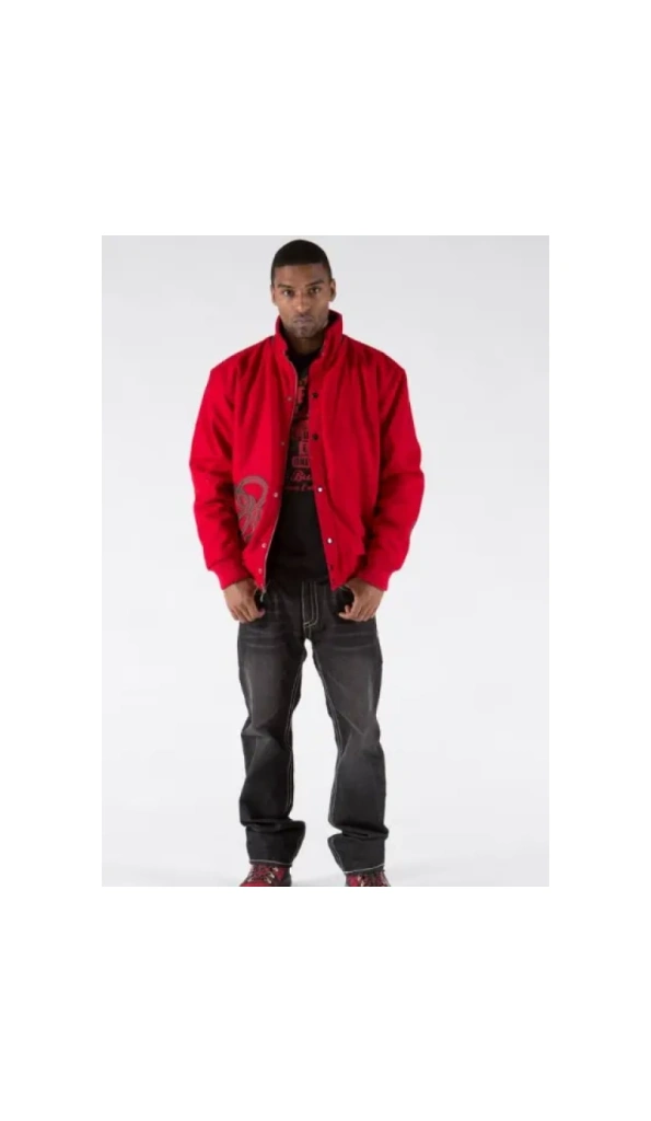 PELLE PELLE SUPPLY RED WOOL JACKET