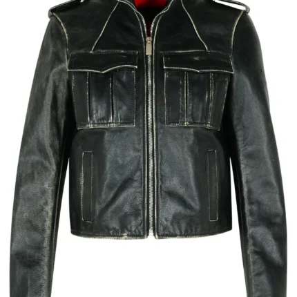 Off-White Vintage Lea Biker Jacket