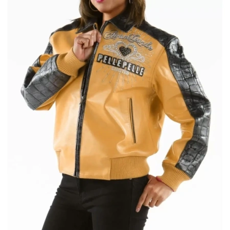 Pelle Pelle Mustard Unrivaled Women MB Jacket view 2