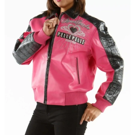 Pelle Pelle Strong 37 Years Pink Leather Jacket view 2