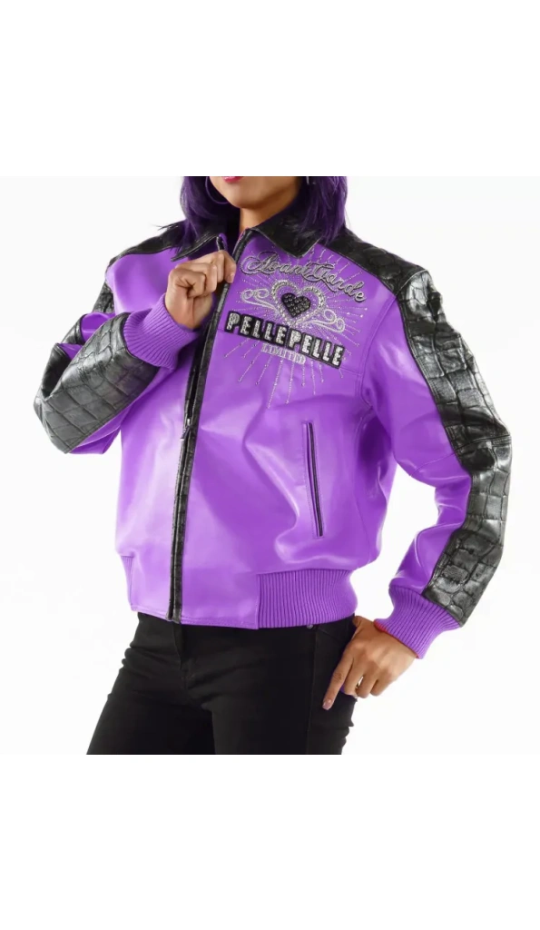 Pelle Pelle Purple Unrivaled MB Leather Jacket