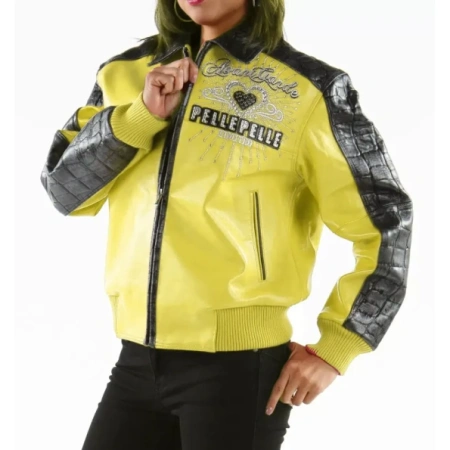 Pelle Pelle Strong 37 Years Yellow leather Jacket view 2