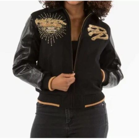 Pelle Pelle Black Greatest Varsity Jacket view 2