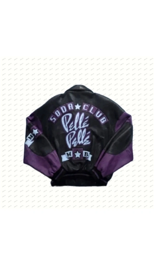 Bold Pelle Pelle Soda Club Purple Leather Jacket