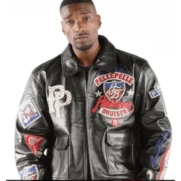 PELLE PELLE BRUISER BLACK JACKET SUPERB