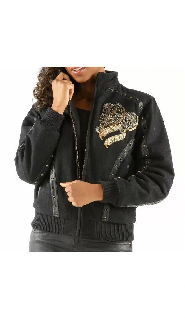 PELLE PELLE BORN RAISED BLACK WOOL JACKET