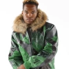 PELLE PELLE ABSTRACT GREEN JACKET WONDERFUL