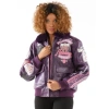 BOMBSHELL PURPLE LEATHER JACKET