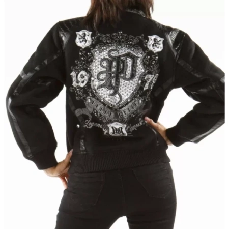 PELLE PELLE MB BOMBER BLACK WOOL JACKET view 2