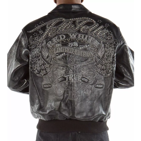 Black Pelle Pelle Red White | & True Leather Jacket