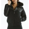 Great Black Pelle Pelle Supreme Hood Jacket