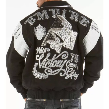 Bold Black Pelle Pelle Empire Victory Jacket