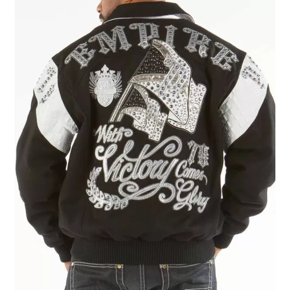 Bold Black Pelle Pelle Empire Victory Jacket