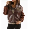 PELLE PELLE MB BOMBER BROWN LEATHER JACKET