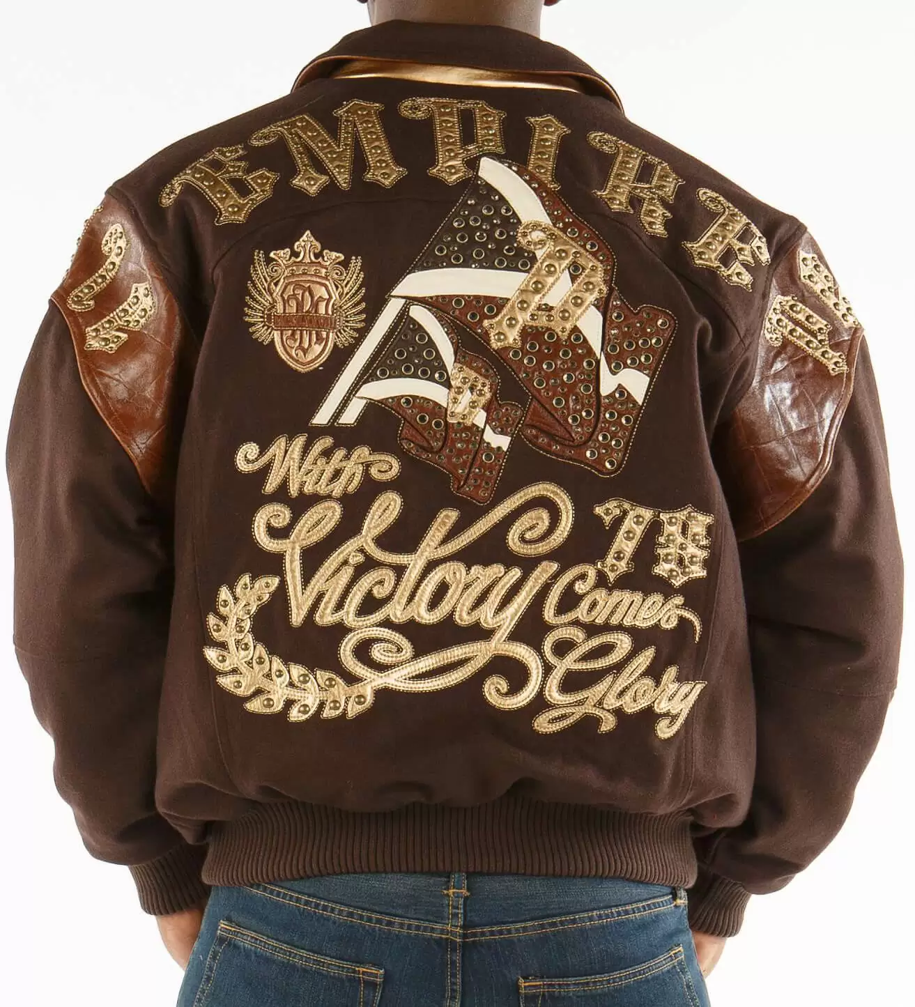 Bold Brown Pelle Pelle Empire Victory Jacket