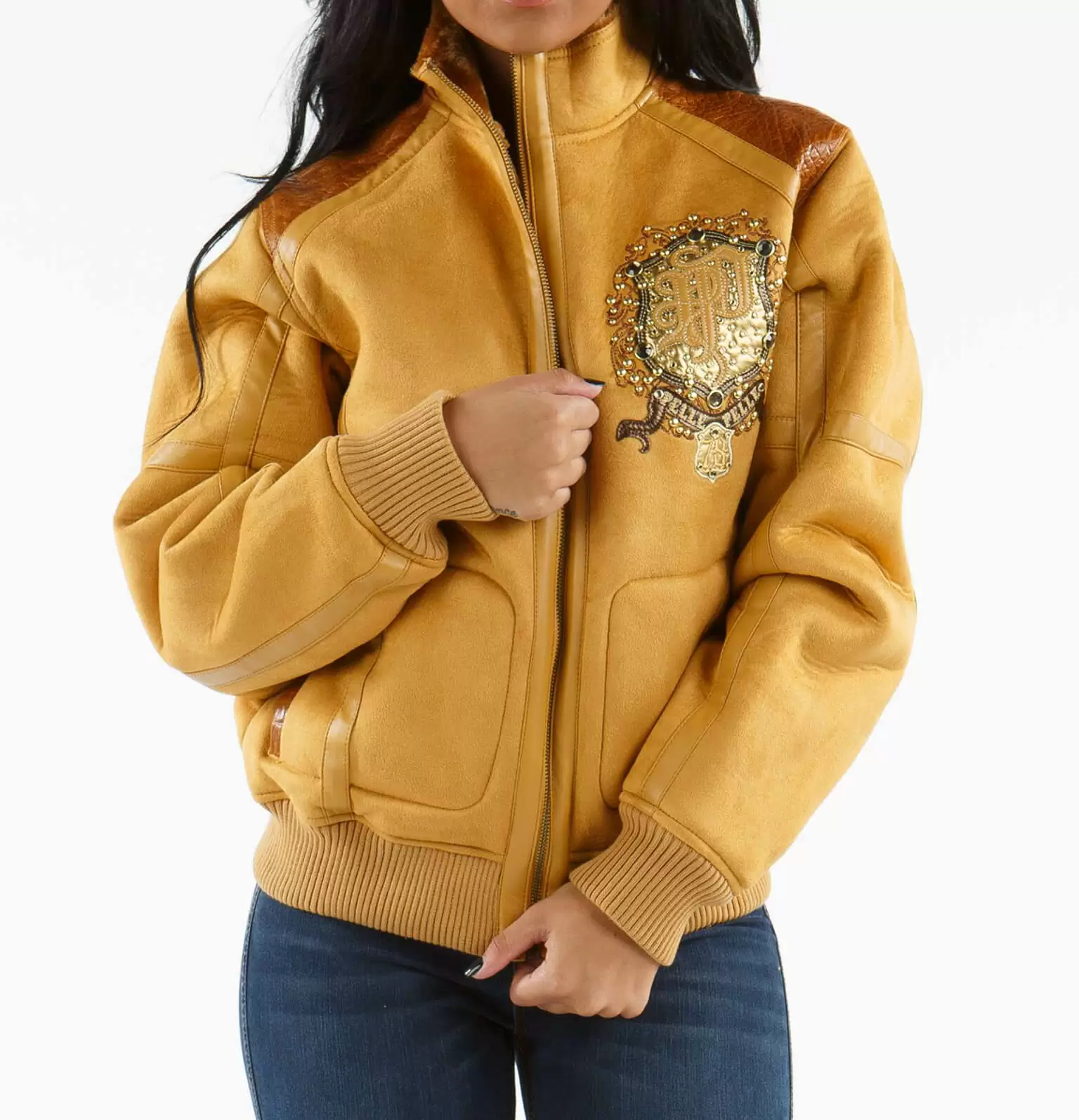 Bold pelle pelle caremal wool jacket view 2