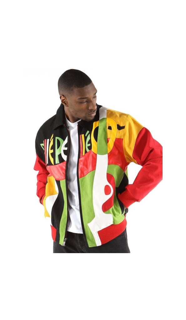 Pelle Pelle Yellow Red Black Picasso Plush Jacket