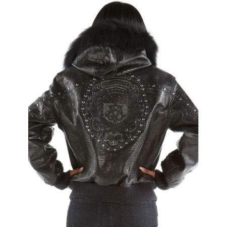 PELLE PELLE BLACK MB HOODIE WOOL JACKET view 2