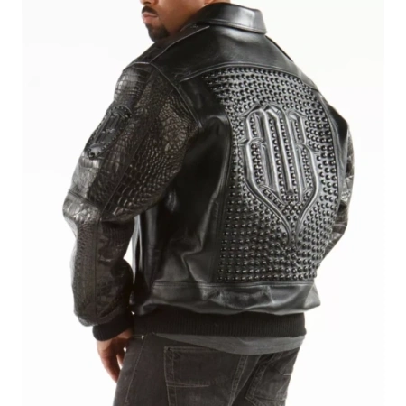 Pelle Pelle Men MB Fur Collar Studs Jacket | Leather Jacket view 2