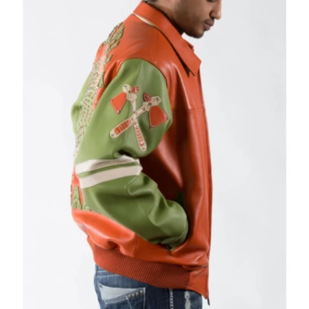 PELLE PELLE RENEGADES ORANGE LEATHER JACKET view 2