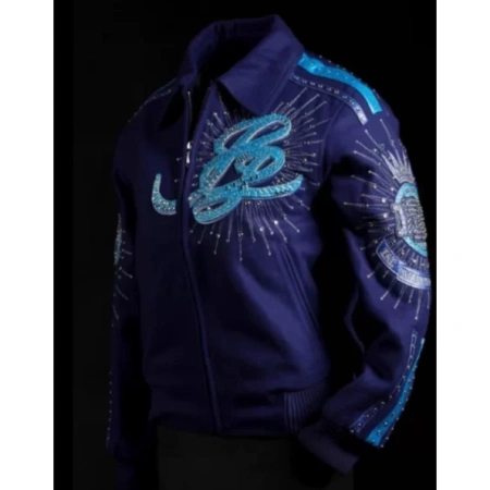 PELLE PELLE ROYAL BLUE WOOL JACKET view 3