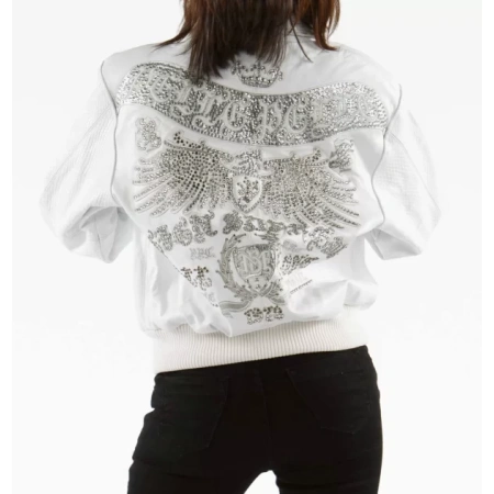 Pelle Pelle White Studded Jacket view 2