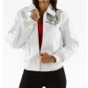 Pelle Pelle White Studded Jacket